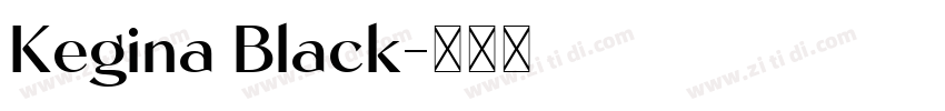 Kegina Black字体转换